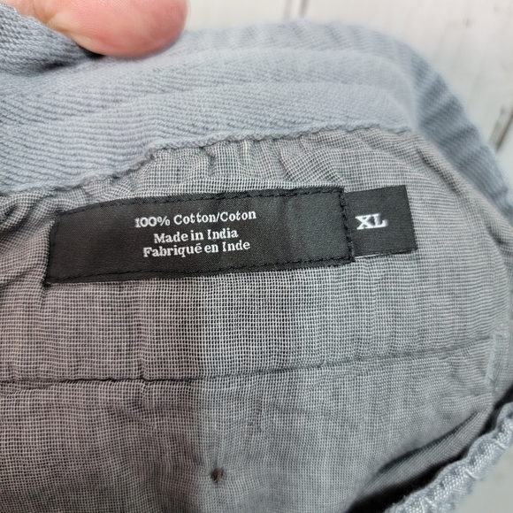 Nordstrom Men's Slim Fit Blue Cotton Shorts Elastic Waist Drawstring Size XL. - Picture 6 of 7